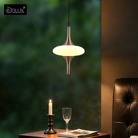 Lustre DGLUX en albâtre, luminaire suspendu UFO, 1 à 5 lumières, LED COB, dimmable, lampe suspendue pour salle à manger, îlot de cuisine
