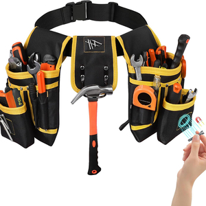 Free Sample Electricians <b>Heavy</b> <b>Duty</b> Men Set Belt Hand Tool Bags Pouches <b>Backpack</b> Electrician Tools Bag Roll up Tool Bag - Product Image 1