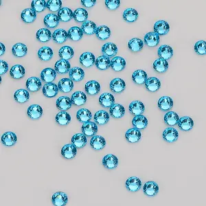 Fábrica Alta Qualidade Cristal Strass Hotfix Flat Back Glass Cristal Diamante Rhinestone Atacado para Roupas Acessórios