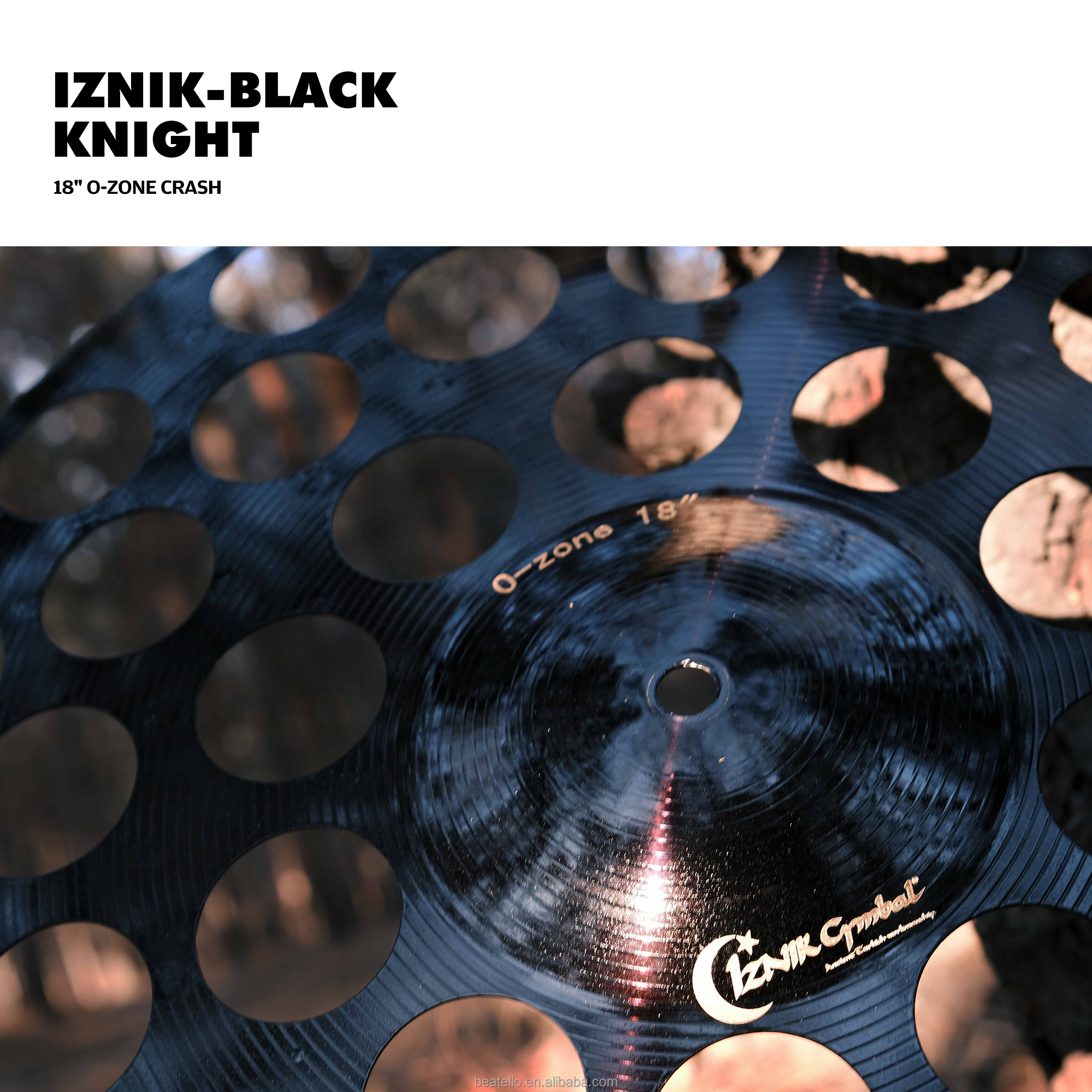 Beatello IZINK 18 Inch Special Effect Black Rock O-Zone Cymbal