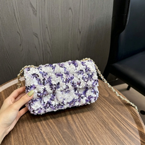 Sac à main de soirée élégant pour femme, style parisien, de marque de créateur, orné de perles scintillantes, avec chaîne, pour les soirées - Product Image 2