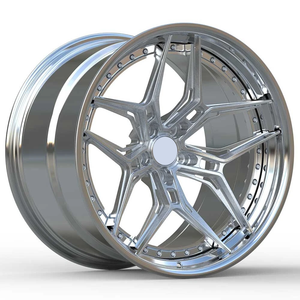 Jantes forgées en 2 parties Step Lip 18 19 20 21 22 pouces 5x130 5x120 5x114.3 5x112 pour Benz AMG <span class=keywords><strong>Porsche</strong></span> <span class=keywords><strong>911</strong></span> Cayenne SUV de luxe - Product Image 5