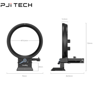 Plaque de montage rotative en aluminium Forv 4300 pour <span class=keywords><strong>Canon</strong></span> R5 <span class=keywords><strong>R5C</strong></span> R6 R6 Mark II, compatible Arca-Type Manfrotto RC2 - Product Image 1