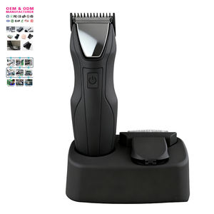 Tondeuse corporelle électrique rechargeable pour homme, étanche, pour poils du corps et du pubis, céramique, 2000 mAh, 8000 tr/min, avec LED, vente chaude - Product Image 1