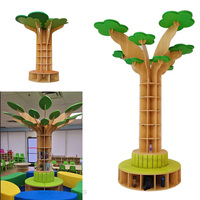 Ensemble de meubles Montessori pour enfants en bas âge, garderie, crèche, bibliothèque en bois en forme d'arbre, bibliothèque pour la chambre, maternelle, école maternelle, centre de bibliothèque