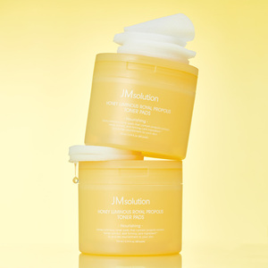 JMSOLUTION Soin du visage hydratant nourrissant éclaircissant au miel tampons toners lumineux à la propolis royale pour une peau éclatante - Product Image 1