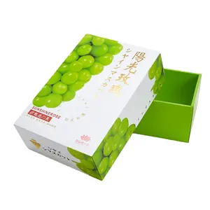 Boîte d'emballage de fruits pliante/emballage vegtable/carton ondulé de raisin