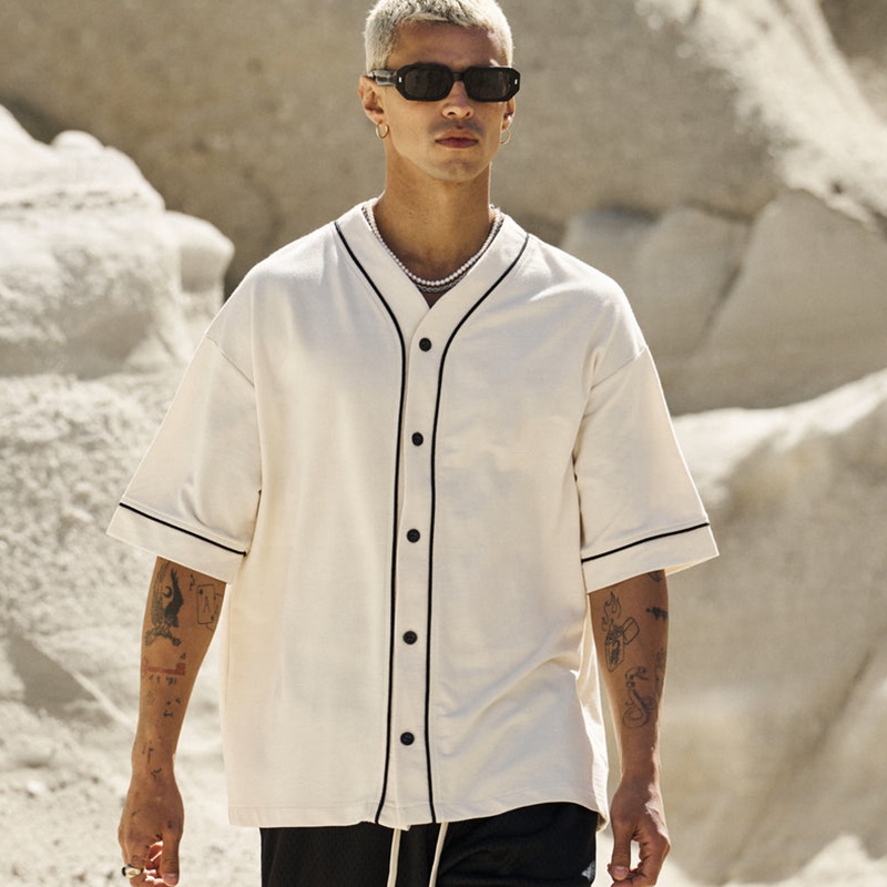 Wholesale Cheap Blank Plain Short Sleeve Baseball Shirt