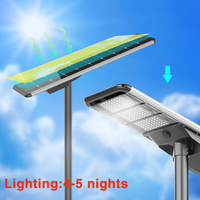 Lampu Jalan Tenaga Surya All in One 100w 200w Tahan Air untuk Luar Ruangan 300w 400w Lampu Jalan LED Tenaga Surya