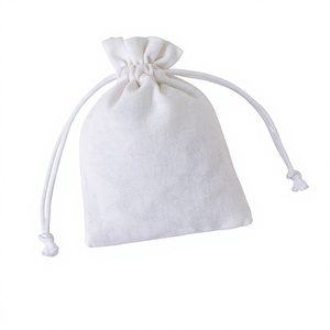 Sacs à cordon en coton personnalisés pour bijoux, mini-sacs d'emballage de produits, accessoires de marquage, événements marketing, Potli - Product Image 6