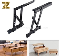 Charnière à ressort métallique pour table basse relevable, design pliable, fermeture douce, hauteur réglable pour salon