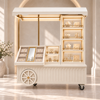 Présentoir Roulant Amovible Moderne pour Faux Ongles, Parfums, Perruques, Cosmétiques et Accessoires