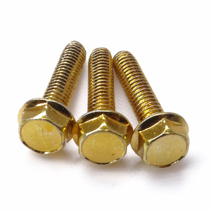DIN6921 Pernos roscados completos chapados en zinc amarillo <span class=keywords><strong>sin</strong></span> pernos de <span class=keywords><strong>cabeza</strong></span> hexagonal dentada <span class=keywords><strong>Tornillo</strong></span> de máquina de <span class=keywords><strong>cabeza</strong></span> hexagonal externa - Product Image 3