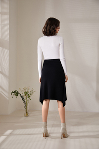 Designer <b>Women's</b> Woolen <b>Long</b> Sleeve Pullover Sweater Winter Tshirt with Front Logo Elegant Winter Clothes - Product Image 6