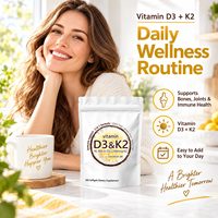 Gélules Molles de Vitamine D3+K2 à Marque Blanche OEM/ODM – Complexe qui Renforce l'Immunité – Suppléments Vitaminiques 10000 UI D3 + 200 µg K2 pour les Os et les Articulations