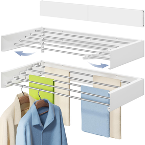ราวตากผ้าประหยัดพื้นที่อเนกประสงค์ ราวตากผ้าพับได้ - Product Image 1