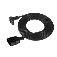 Câble d'alimentation Schuko IEC C7 à 90 degrés avec prise UE à 2 broches en PVC ignifuge vers connecteur Figure-8