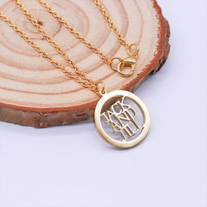 <span class=keywords><strong>Jack</strong></span> e <span class=keywords><strong>Jill</strong></span> of America Design di lusso 18K oro tono alta lucidato in acciaio inox jjjoa Lady collana di gioielli da donna - Product Image 2