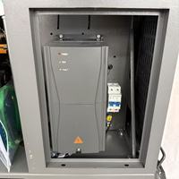 Compresor de Aire Industrial Portátil AOKEF de 10 HP con Motor de Imán Permanente VSD, Refrigeración por Aire, PLC, Bomba y Alimentación CA de 7.5 kW con Tanque