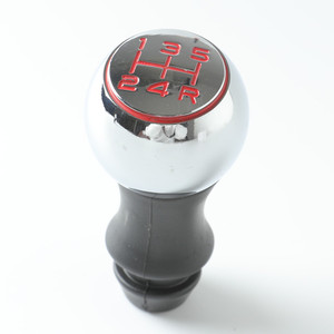 Poignée de levier de vitesses FUXIN en alliage d'aluminium, design ergonomique pour modèles avec logo, lettrage rouge électro-plaqué - Product Image 3