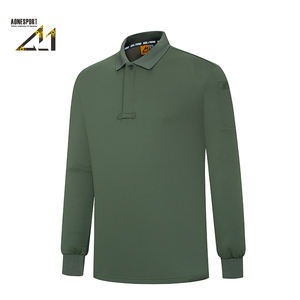 Custom Long Sleeve <b>Polo</b> <b>Shirt</b> Silk Spandex Blend <b>with</b> Fashion Print <b>Pocket</b> Design Sport Fashion Wear for Wholesale - Product Image 3