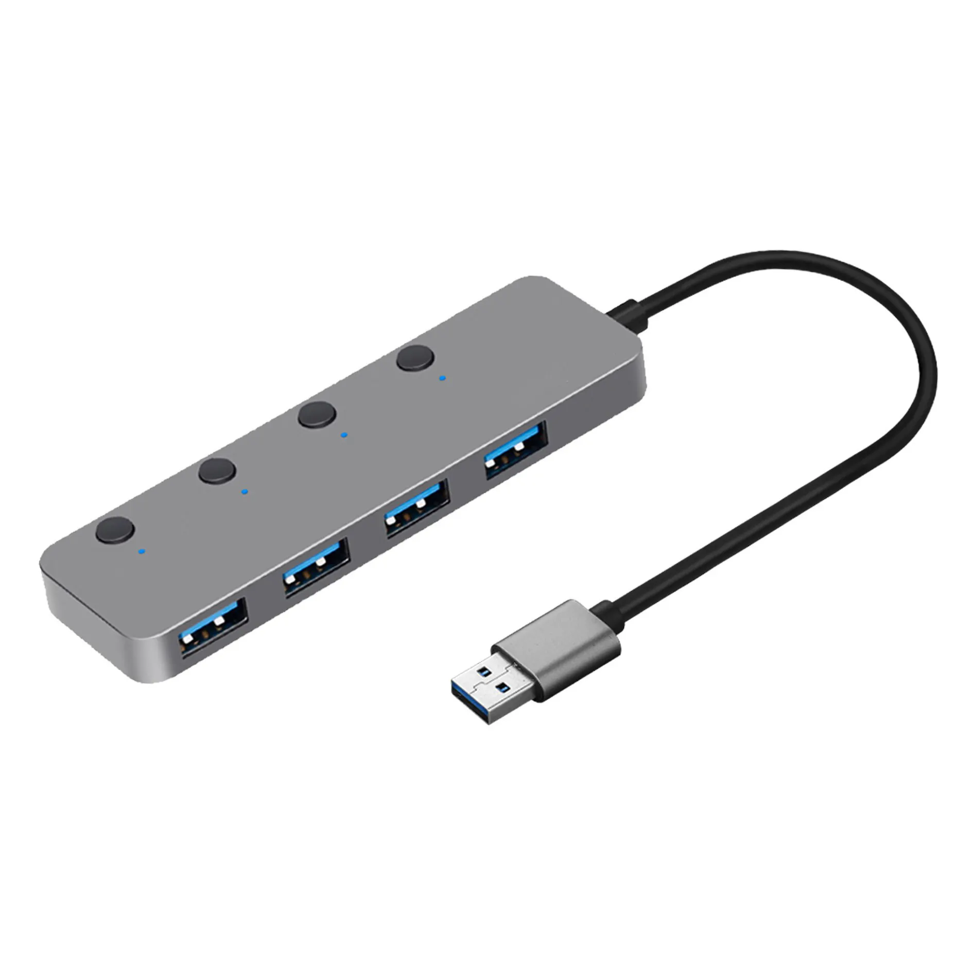 ホットセールス5Gbps高速データ伝送USBスプリッター4ポートUSB3.0ハブ (ラップトップUSBフラッシュドライブおよびプリンター用)