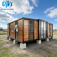 Maison conteneur préfabriquée de luxe moderne en acier de 20/30/40 pieds, extensible avec salle de bain et cuisine, idéale pour les villas