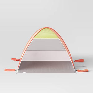 Di alta qualità 2 persone facile da impostare UPF 50 + spiaggia riparo 100% poliestere rosa Pop-up spiaggia Cabana tenda con sacchetti di sabbia - Product Image 2