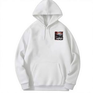 Sudadera con Capucha para Hombre, Elegante y Cómoda, 100% Algodón, Forro Polar para Invierno, Diseño Gráfico de Doble Cara, Estampado Único de Paisaje y Autos - Product Image 3