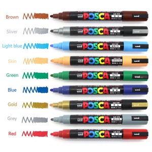 Marqueurs de peinture pour apiculture Uni <span class=keywords><strong>Posca</strong></span> - <span class=keywords><strong>PC</strong></span>-<span class=keywords><strong>5m</strong></span> - Largeur d'écriture 1-4 mm - Encre permanente - Toutes tailles - Product Image 2
