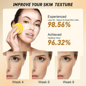 Turmeric & Amino Acid Vegan <b>Foam</b> Cleansing <b>Pads</b> 50 Pcs Oil Control & Pore Cleaning for Face - Product Image 3