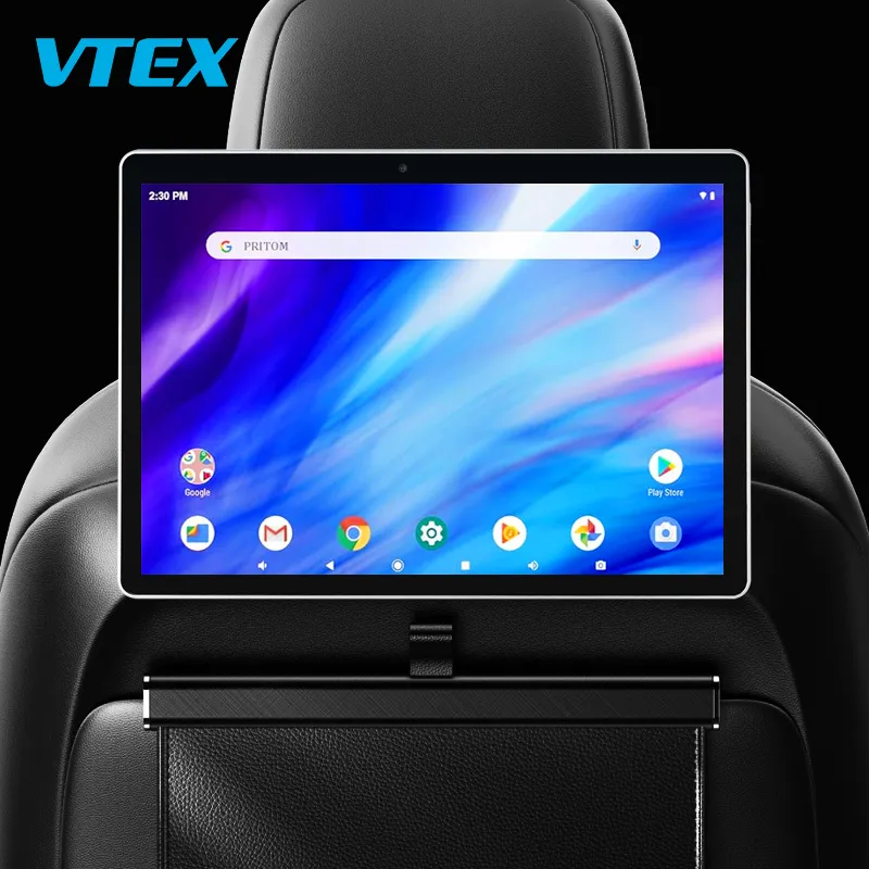10.1 inç 2G Android Tablet montaj araba Gps fonksiyonu ile baş dayama monitörü çift Sim kart tutucu çarpma sensörü geri deniz