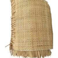 Tapis en rotin tressé à motif croisé quadrillé, de qualité supérieure, vente en gros usine de Foshan, emballage en rouleau