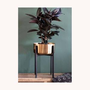 กระถางต้นไม้โลหะคุณภาพดีที่สุด พร้อมขาตั้ง ดีไซน์ใหม่ กระถางปลูกต้นไม้แบบกำหนดเอง สำหรับตกแต่งบ้านและสวน - Product Image 2