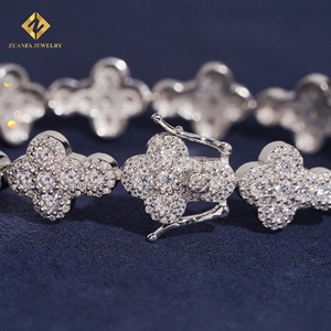 ZUANFA JEWELRY Pulsera de Diamantes Cultivados en Laboratorio en Oro Blanco para Mujer, Corte Brillante Redondo, Certificado IGI, Joyería de Lujo para Bodas - Product Image 3