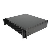 2U 350Mm Rackmount Server Case dengan Profil Rendah Slot Ekspansi Industri Sasis Server