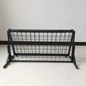 Grille de stand pliante portable de style moderne Support rectangulaire en fer avec techniques de laque pour suspendre des marchandises sur les <span class=keywords><strong>marchés</strong></span> de nuit - Product Image 5