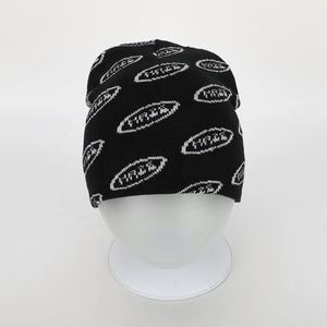 Gorro liso de calavera acrílica Unisex de alta calidad personalizado al por mayor, gorro de punto con etiqueta tejida teñida, gorro de esquí de invierno, gorro de Hip Hop - Product Image 2