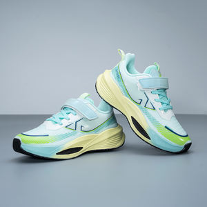 Lote de zapatos para niños, color rosa, negro y verde, zapatillas deportivas de malla de microfibra para niños, actividades diarias con zapatos cruzados para niños - Product Image 4