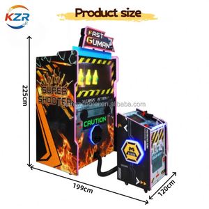 Machine de jeu d'arcade vidéo qui simule un jeu de tir et de tir sur cible pour deux joueurs, destiné aux enfants, ainsi que l'équipement d'arcade. - Product Image 3