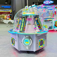 Mesin Arcade Mewah Kising 4-Pemain, Mesin Hadiah Koin, Mesin Vending Otomatis Besar, Versi Bahasa Inggris