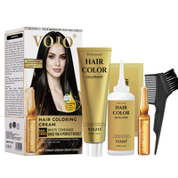 VOJO Grosir & OEM 100ml*2 Krim Pewarna Rambut Permanen dengan Minyak Argan Tahan Lama Menutup Uban Populer di Negara-negara GCC