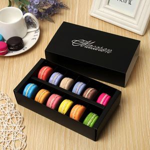 Geri dönüşümlü doğal kağıt macaron kutusu gıda sınıfı ambalaj kutusu fabrika doğrudan satış hediye kutuları