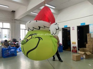 Modelo de Personaje Inflable del <span class=keywords><strong>Grinch</strong></span> Colgante Jenor para Decoración - Product Image 5