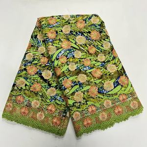 ผ้าลูกไม้ปักลาย 3 มิติ แกรนด์ ซุปเปอร์ 3D ผ้าฝ้ายลายแจ็คการ์ด ผ้าลูกไม้สวิสสำหรับผู้หญิง ผ้าลูกไม้ฝ้ายสวิสเซอร์แลนด์ - Product Image 2