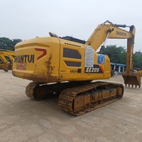 Excavator Bekas Shantui SE205-10W 22 Ton, Mesin Penggali Hidrolik Crawler untuk Pekerjaan Pemindahan Tanah Konstruksi Perkotaan