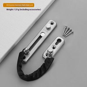 Chaîne de <span class=keywords><strong>porte</strong></span> anti-vol en acier inoxydable 304 de haute qualité chaîne de <span class=keywords><strong>porte</strong></span> <span class=keywords><strong>antivol</strong></span> de sécurité en métal Durable robuste - Product Image 2