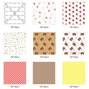 18*18CM Custom Logo Printed Deli Meat Hamburger Frie Burger Sandwich Wrap Wax <b>Sheets</b> Food <b>Wrapping</b> Greaseproof <b>Paper</b> - Product Image 1