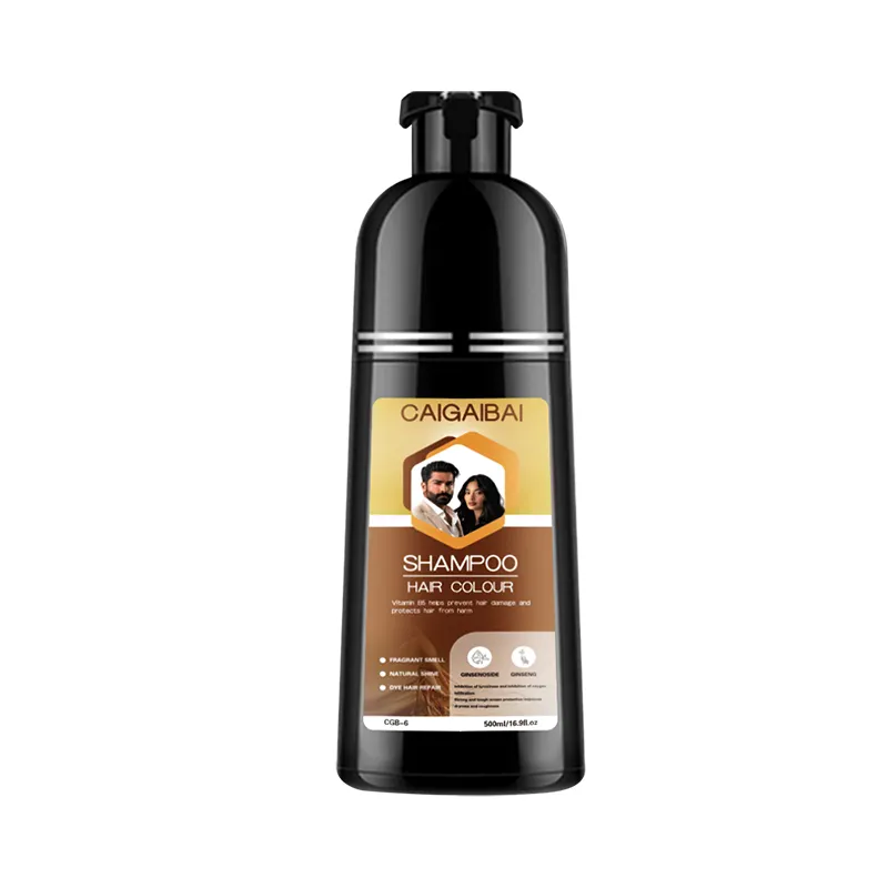 Hair Color Dye Black Shampoo OEM Customize Factory Sale Permanent Hair Dye Shampoo 3 in 1 Magic Dye Natural Fast Black Hair Grey