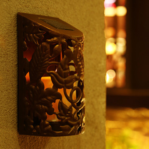 Lampe murale solaire d'extérieur en forme de cylindre, source de lumière LED, étanche, pour Patio, porche, balcon, terrasse de jardin, 12 V, garantie de 3 ans - Product Image 1